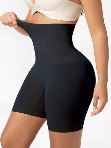 Women Shapewear Tummy Control High Waisted Body Shaper Underwear Butt Lifting Shorts Under Dress in Saudi Arabia