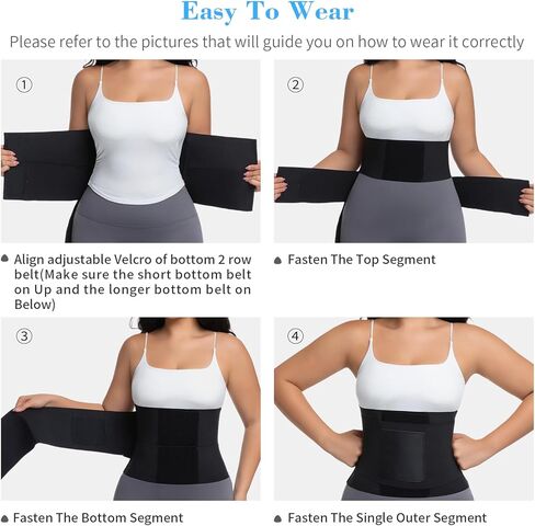 Waist Trainer Belt Waist Cincher Trimmer Ab Belt Tummy Control Body Shaper with Triple Wrap Women and Men Black M in Saudi Arabia