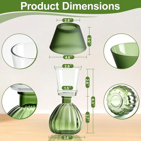 Table Lamp-Shaped Glass Hurricane Candle Holder,Crystal-Decorated Candle Holder,Tea Lights and Electronic Candles, Vintage Decoration,Warm Gift.Wedding Party Supplies,Christmas Dark Green in Saudi Arabia
