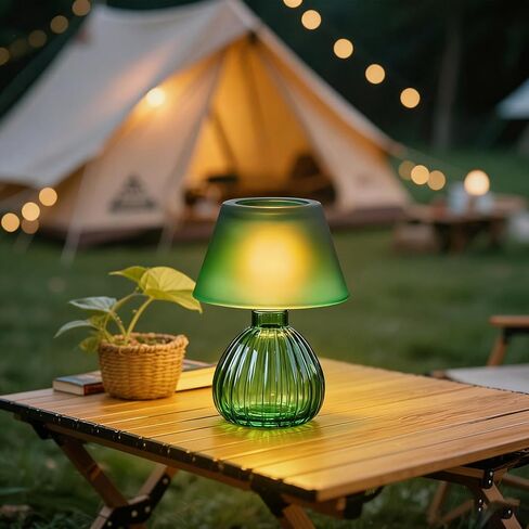 Table Lamp-Shaped Glass Hurricane Candle Holder,Crystal-Decorated Candle Holder,Tea Lights and Electronic Candles, Vintage Decoration,Warm Gift.Wedding Party Supplies,Christmas Dark Green in Saudi Arabia