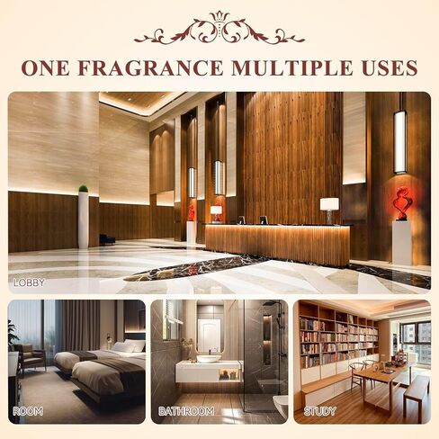 Hotel Diffuser Oil Set - Inspired by My Way, Baccarat, Westin White Tea, Santal, 24k Magic, Ritz-Carlton Hotel Scent Essential Oil Set Large Capacity, 20ml - (Pack of 6) in Saudi Arabia