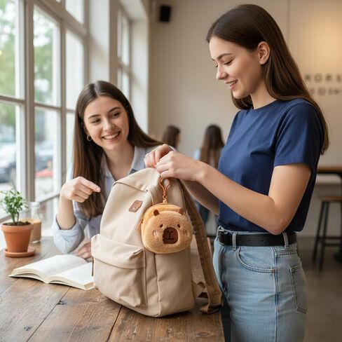 Hillban 10 قطع Capybara أفخم عملة المحفظة الحقيبة كابيبارا دمية عملة المحفظة Kawaii محفظة الإبداعية سحر المحمولة حقيبة شنقا الديكور سماعات الأذن حالة لطيف البسيطة محافظ صغيرة للنساء الحيوان هدية الحزب in Saudi Arabia