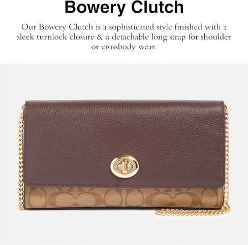 Coach Signature Snake Mix Bowery Clutch in Saudi Arabia