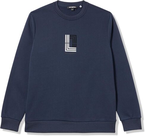 KARL LAGERFELD Men's Crewneck Logo Basic Relaxed Fit Sweatshirt in Saudi Arabia
