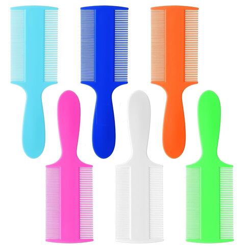 6 Pcs Head Lice Comb Plastic Fine Tooth Flea Lice Combs for Fine Hair Double Sided Nit Combs for Dandruff Removal for Adults Treatment Cats Dogs Puppy in Saudi Arabia