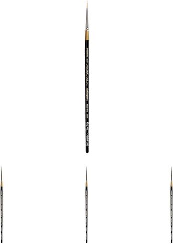 KINGART Original Gold 9350-6 Liner Series, Premium Golden Taklon Multimedia Artist Brushes, Painting Tools for Oil, Acrylic, Watercolor and Gouache in Saudi Arabia