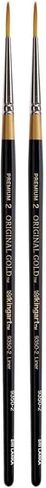 KINGART Original Gold 9350-6 Liner Series, Premium Golden Taklon Multimedia Artist Brushes, Painting Tools for Oil, Acrylic, Watercolor and Gouache in Saudi Arabia