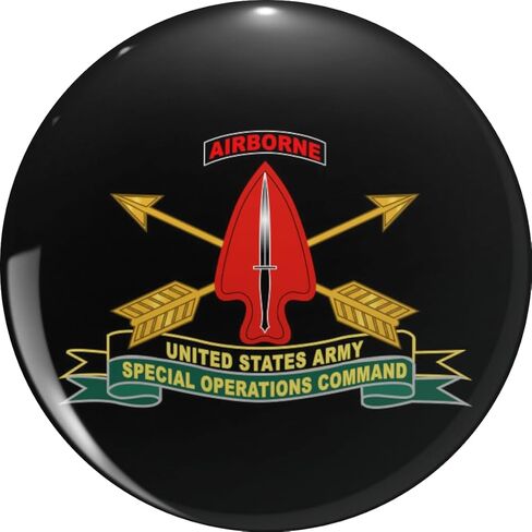 قيادة العمليات الخاصة لجيش الجيش Sine Pari SSI w Br الشريط X 300 قبعة التلبيب المعدنية دبوس التعادل تك Pinback 0.75" in Kuwait