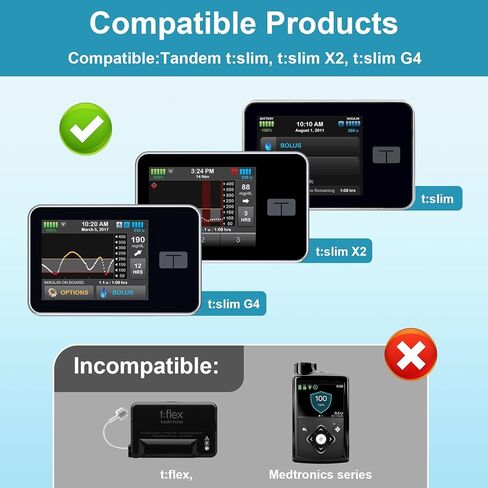 Tandem T:Slim X2 Pump Case with 360° Rotatable Clip – an Insulin Pump Holder That Fits T:Slim, T:Slim G4 and T:Slim X2. Suitable for Home/Outdoor Use and Diabetes Patients in Saudi Arabia