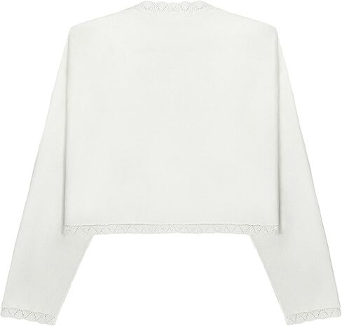 Girls Cardigan Long Sleeve Sweet Knit Bolero Shrug for Kids Button Closure Cardigan Sweaters 4-13 Years in Saudi Arabia