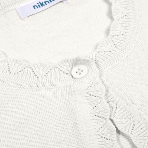 Girls Cardigan Long Sleeve Sweet Knit Bolero Shrug for Kids Button Closure Cardigan Sweaters 4-13 Years in Saudi Arabia