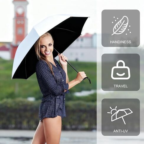 Silkfly Folding Umbrella Bulk Windproof Portable Lightweight Travel Mini Umbrella for Rain UV Sun 37.8 inches in Saudi Arabia