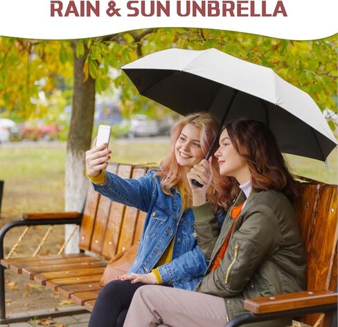 Silkfly Folding Umbrella Bulk Windproof Portable Lightweight Travel Mini Umbrella for Rain UV Sun 37.8 inches in Saudi Arabia