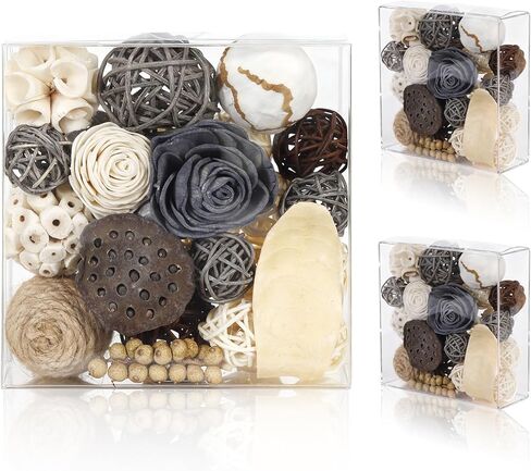 2 Boxes of White Potpourri Bowl Filler Decorative Scented Mixed Dried Flower Vase Filler for Home Decoration in Saudi Arabia