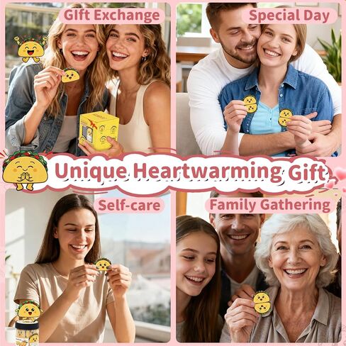 pincute 60 جرة تأكيد تاكو إيجابية - هدية عيد الحب له صديقها صديقة الأزواج زوجة الزوج، هدية الرعاية الذاتية للنساء، هدايا عيد ميلاد للفتيات في سن المراهقة الاشياء العصرية، هدايا المعلم زميل العمل in Kuwait