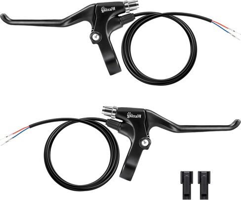 2 Pin Brake Levers for Electric Bicycle, Brake Lever Handle Bar Grips 2 Wires Left & Right E-Bike Replacement Parts (1 Pair) in Kuwait