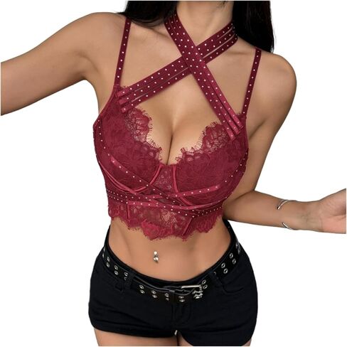 New Interior Lace Decoration With Hanging Neck, Steel Ring, Fishbone Vest in Saudi Arabia