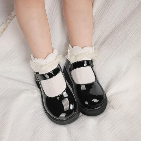 Toddler Little Girls Mary Jane Classic Flats Black Dress Shoes for Casual School Wedding Party in Saudi Arabia