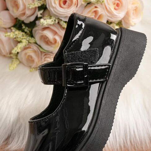 Toddler Little Girls Mary Jane Classic Flats Black Dress Shoes for Casual School Wedding Party in Saudi Arabia