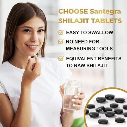 30,000 MG Shilajit Tablets, 100% Shilajit Pure Tablets for Women & Men, Himalayan Organic, Fulvic Acid & 85+ Trace Minerals, Resin Supplement for Energy and Immune System, 60 Counts in Saudi Arabia