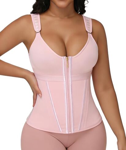 Waist Trainer For Women Corset Shapewear With Zipper Faja Body Shaper Tummy Control Girdle in Saudi Arabia