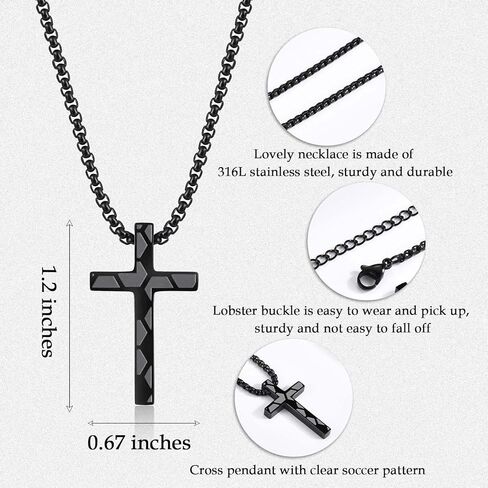 Baseball Soccer Basketball Football Necklace Gifts for Boys Kids, Sports Stuff Accessories Cross Necklace Jewelry for Little Boys Birthday Christmas Valentines Easter Baptism Communion Graduation Gifts in Saudi Arabia