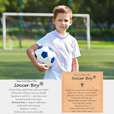 Baseball Soccer Basketball Football Necklace Gifts for Boys Kids, Sports Stuff Accessories Cross Necklace Jewelry for Little Boys Birthday Christmas Valentines Easter Baptism Communion Graduation Gifts in Saudi Arabia