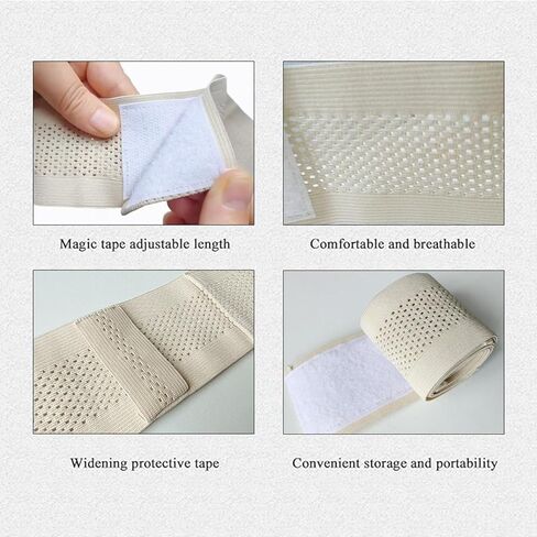 قسطرة غسيل الكلى بأحزمة PD قابلة للتنفس، حزام غسيل الكلى البريتوني القابل للتمدد للرجال والنساء، حزام أنبوب التغذية، حزام قسطرة PD، (متوسط ​​28 بوصة - 39 بوصة) بيج in Kuwait