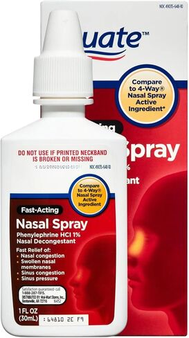 بخاخ الأنف من Nasal Four، مزيل احتقان الأنف سريع المفعول، 1 أونصة سائلة (عبوة من 3 قطع) in Saudi Arabia