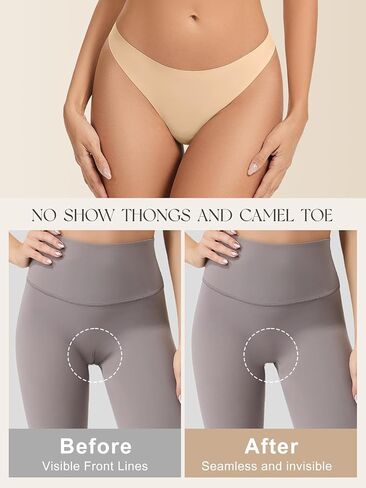 Seamless Camel Toe Underwear for Women No VPL Cameltoe Thongs with Concealer Comfy Invisible Workout Panties in Saudi Arabia