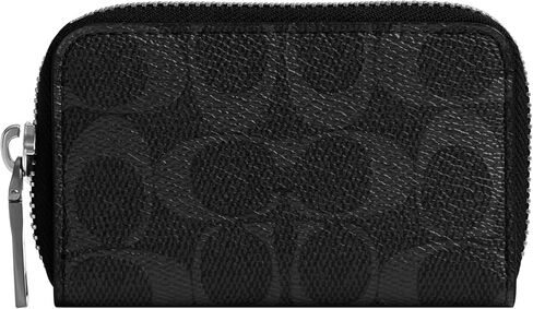 Coach Small Zip Around Card Case in Signature in Saudi Arabia