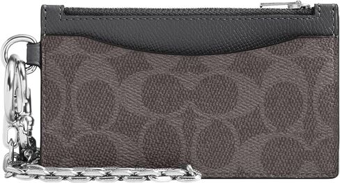 Zip Card Case with Chain in Signature with Crossgrain in Saudi Arabia