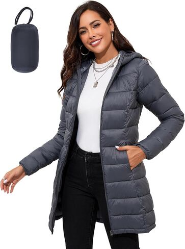 ANOTHER CHOICE Women Packable Puffer Jacket Lightweight Hooded Puffy Jacket in Saudi Arabia