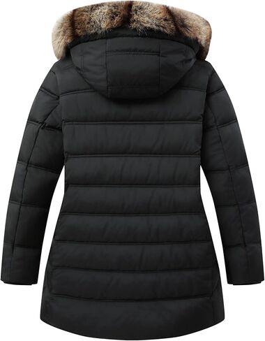 Women’s Plus Size Down Jacket Puffer Coat | Windproof, Waterproof, Detachable Hood, Insulated for Winter Travel in Saudi Arabia