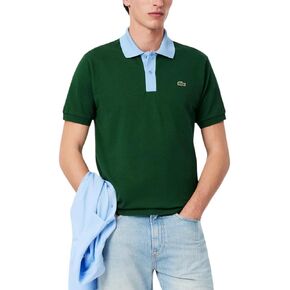 Lacoste Mens Classic Fit Contrast Collar L.12.12 Polo Shirt in Saudi Arabia