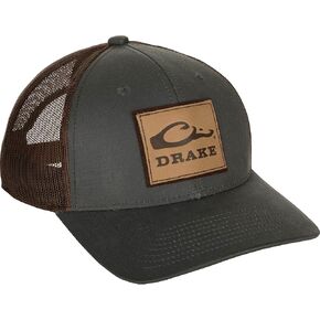 Drake Leather Patch Mesh Back Cap Dark Gray One Size Fits Most in Saudi Arabia