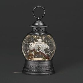 الرومانية 8.25 بوصة H Lighthted دوامة عائلة البومة البيضاء على فرع، زينة عيد الميلاد in Kuwait