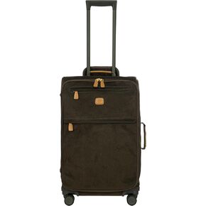 Bric's LIFE TROPEA 30-Inch Spinner - Luxury Luggage With Spinner Wheels - Away Luggage and Lightweight Carry on Suitcases with Wheels - Faux Suede - Olive in Kuwait