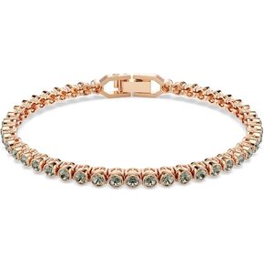 Swarovski Imber Emily Tennis bracelet, Round cut, Black, Rose gold-tone finish in Kuwait
