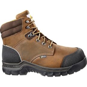 حذاء Carhartt الرجالي Rugged Flex 6 بوصات مقاوم للماء Met Guard Comp Toe Work Boot CMF6720، بني، 10.5W in Saudi Arabia