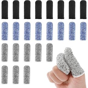 24 قطعة من مهود الأصابع من Ouligay، واقيات أصابع مقاومة للقطع، قفازات حماية للأصابع، واقيات أكمام للحديقة، المطبخ، العمل، النحت in Kuwait