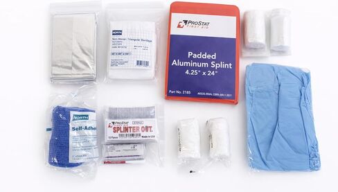 First Aid Trauma & Burn Response Bag – 140+ Piece Emergency Kit with Tourniquet, Water-Jel Burn Dressings, PPE, Wound Care & Cold Packs for Workplace, Vehicle & Industrial Safety in Saudi Arabia