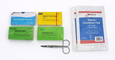 First Aid Trauma & Burn Response Bag – 140+ Piece Emergency Kit with Tourniquet, Water-Jel Burn Dressings, PPE, Wound Care & Cold Packs for Workplace, Vehicle & Industrial Safety in Saudi Arabia