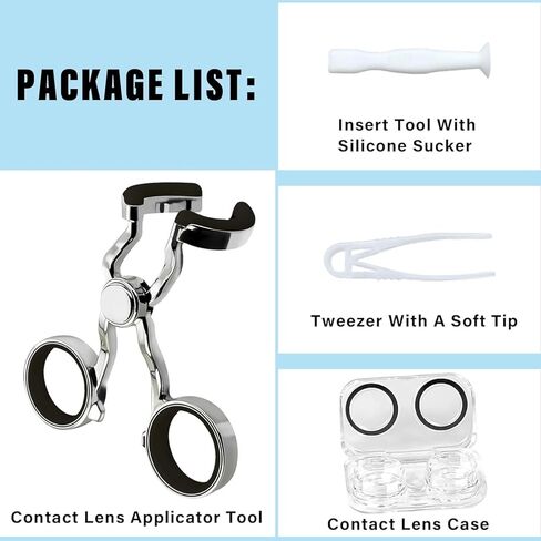 أداة توزيع العدسات اللاصقة، مزيل العدسات اللاصقة الناعمة والملونة، سهلة الدعم، مناسبة للسفر in Kuwait