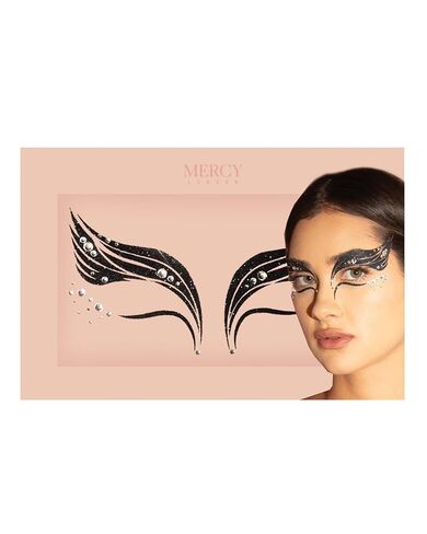 Snow Queen Face Jewels by Mercy London Ice Queen Costume Accessories Face Gems Jewels All in One Halloween Stick On Sticker in Saudi Arabia