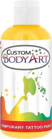 Custom Body Art Black Airbrush Body Paint 8oz - Alcohol-Based, Waterproof, Body Paint for Adults, Cosplay, Temporary Tattoos in Saudi Arabia