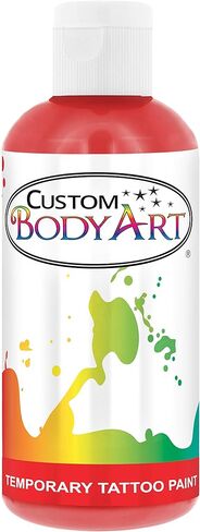 Custom Body Art Black Airbrush Body Paint 8oz - Alcohol-Based, Waterproof, Body Paint for Adults, Cosplay, Temporary Tattoos in Saudi Arabia