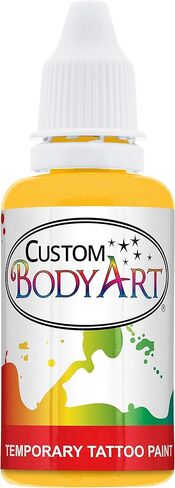 Custom Body Art Black Airbrush Body Paint 8oz - Alcohol-Based, Waterproof, Body Paint for Adults, Cosplay, Temporary Tattoos in Saudi Arabia