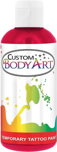 Custom Body Art Black Airbrush Body Paint 8oz - Alcohol-Based, Waterproof, Body Paint for Adults, Cosplay, Temporary Tattoos in Saudi Arabia