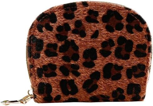 Women's Leopard Print Wallet, Compact & Lightweight Design, Multi-Card Holder for Everyday Use in Saudi Arabia